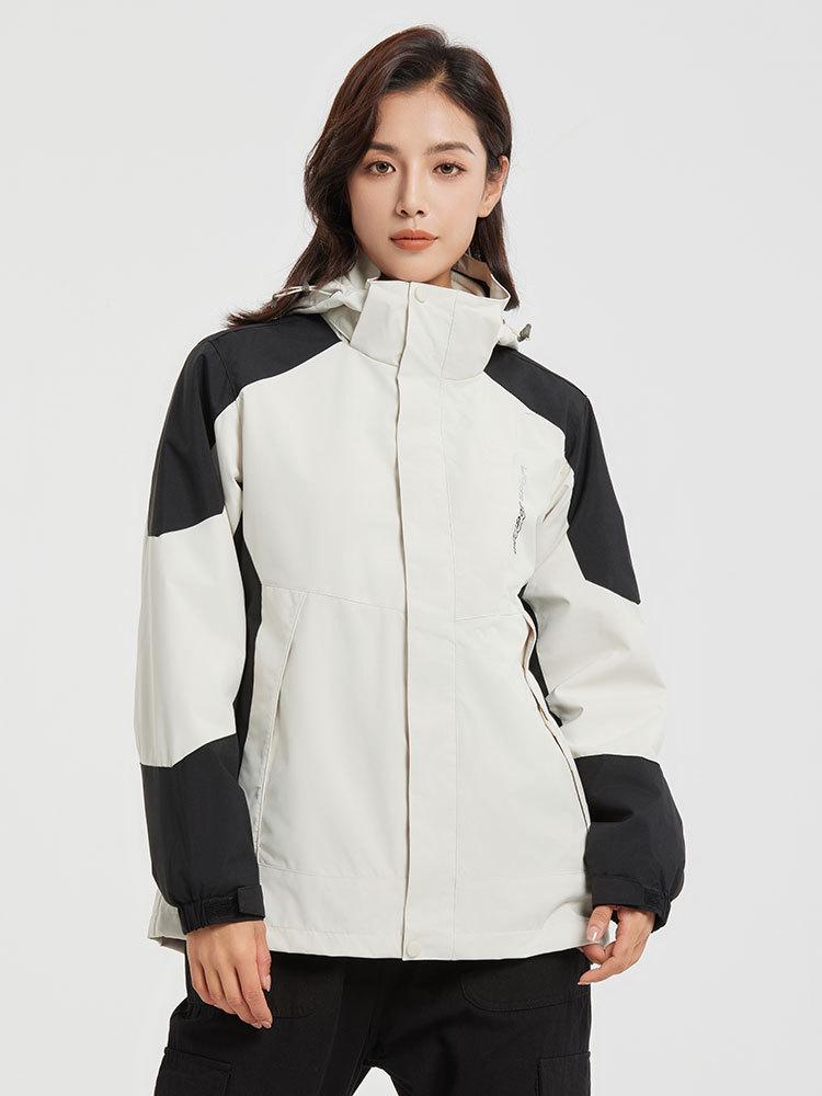 Unisex Three-in-One Waterproof Windproof Mink Fleece Hiking Jacket - Custom LG