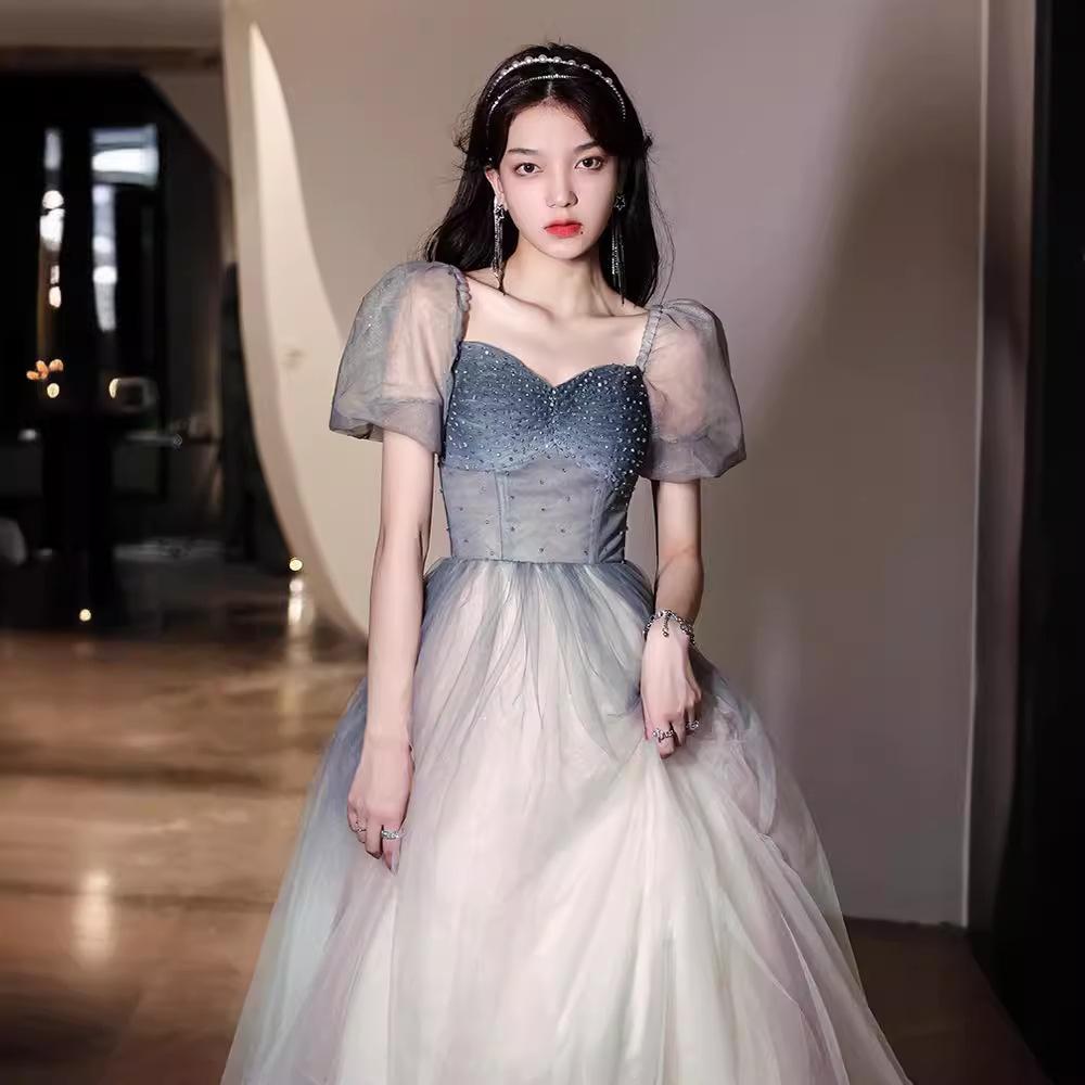 Annual Meeting Evening Dress 1011 New Summer French Fairy Gradually Change Temperament Banquet Art Test Dress Dress