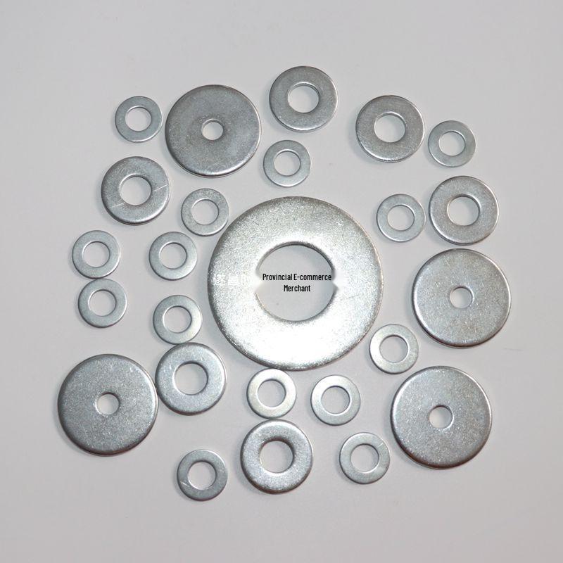 Thickened Galvanized Flat Washer: Sizes M3-M20