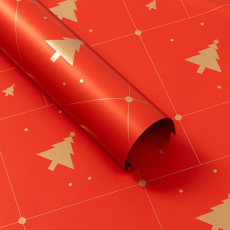 5ks Vánoční voděodolný balicí papír Sváteční večírek Štědrý večer Valentýn Kytice Dárkové balení Dekorace
