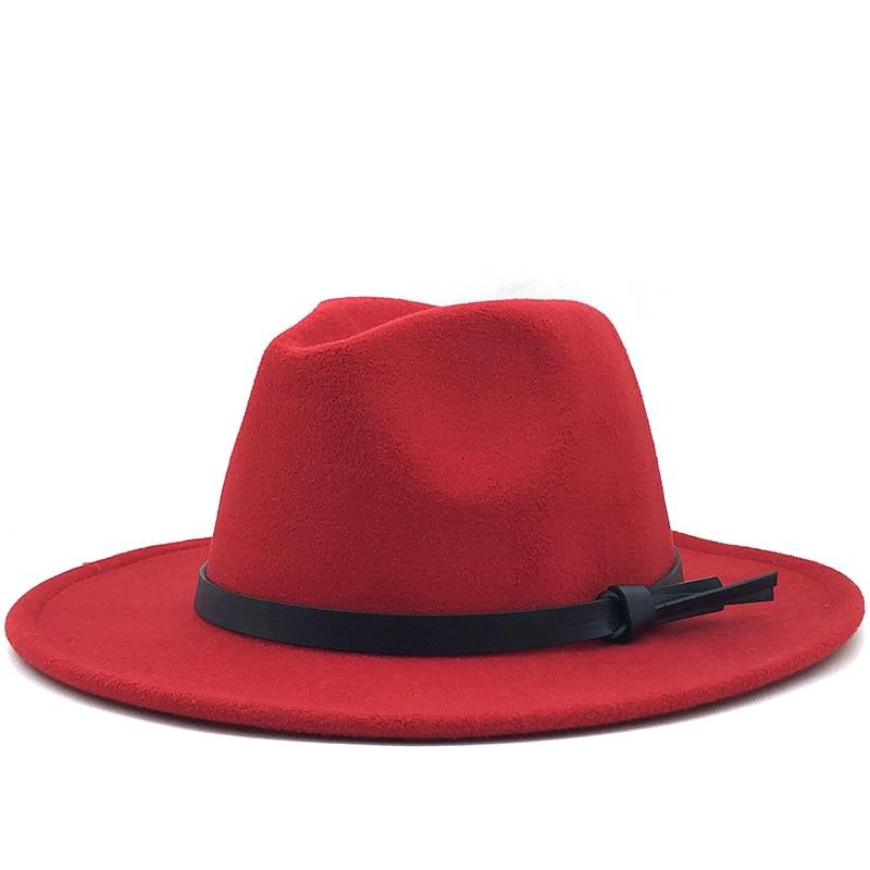 Buy New Women Men Wool Fedora Hat With 