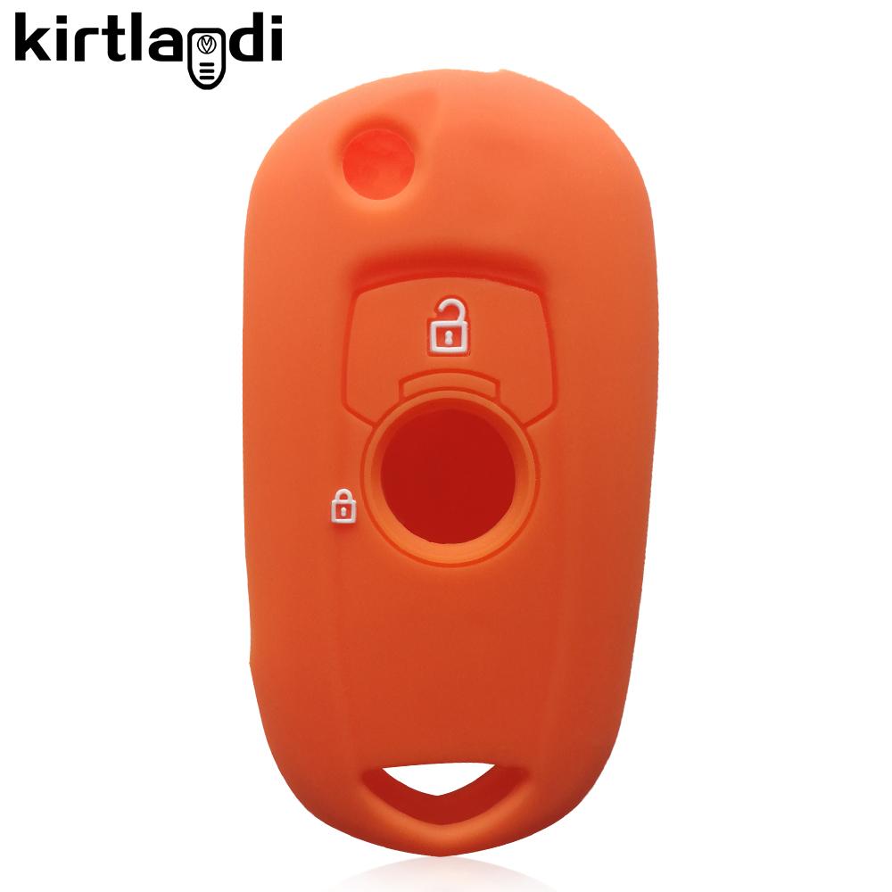 Silicone Key Case Remote Skin Car Key Cover for Opel Vauxhall Astra K Corsa E 2015-2019 2 Button Key Holder Keychain Accessories