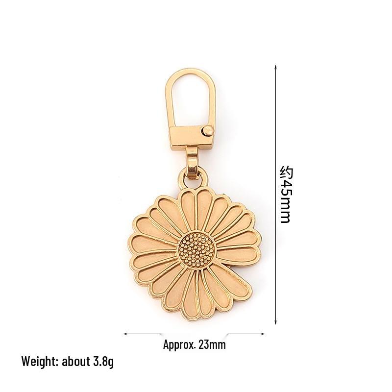 Detachable Metal Zipper Pull Tab Accessory for Bags, Shoes, and Clothes Repair