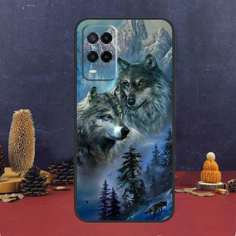 Animal Wolf Galaxy Case For Oppo A60 A80 A40 A6 A5 Pro A15 A16 A17 A57 A94 A74 A54 A76 A96 A18 A38 A58 A78 A98
