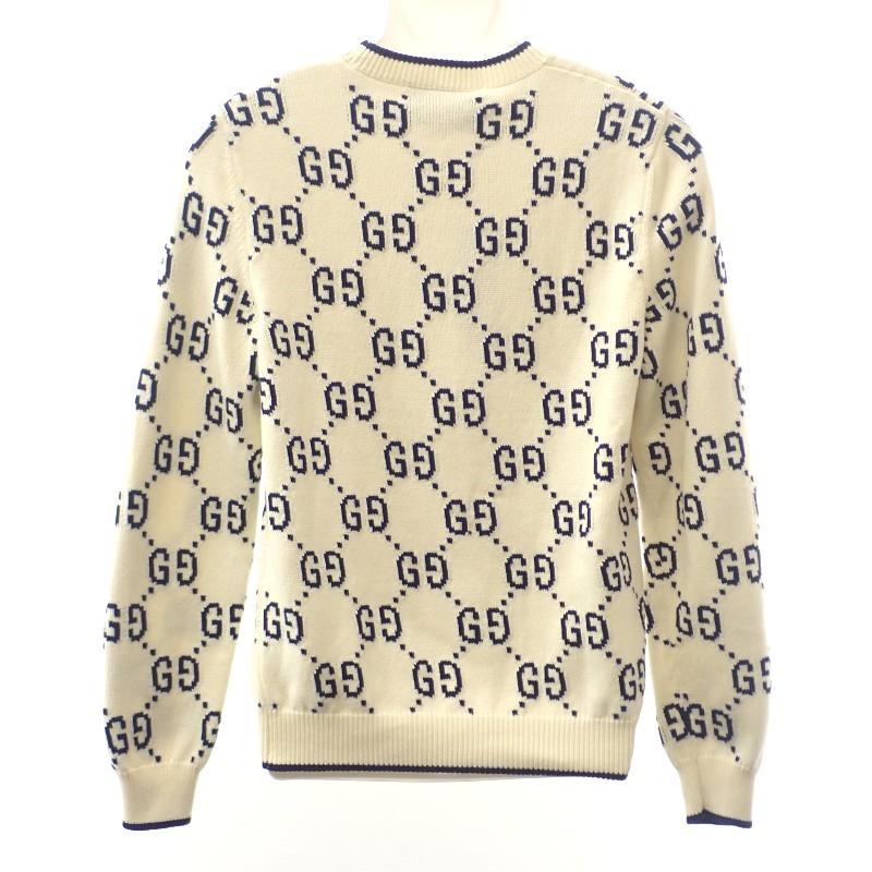 Gucci 694767_XKCDF_9145 S Knit White Cotton Mens