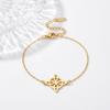 Witch Knot Adjustable Stainless Steel Hollow Bracelet - Fashionable Beach & Summer Accessory