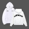 Eurasian Size Fleece Sweater Loose Letter Casual Fashion Sports Hooded Sweater Jumper