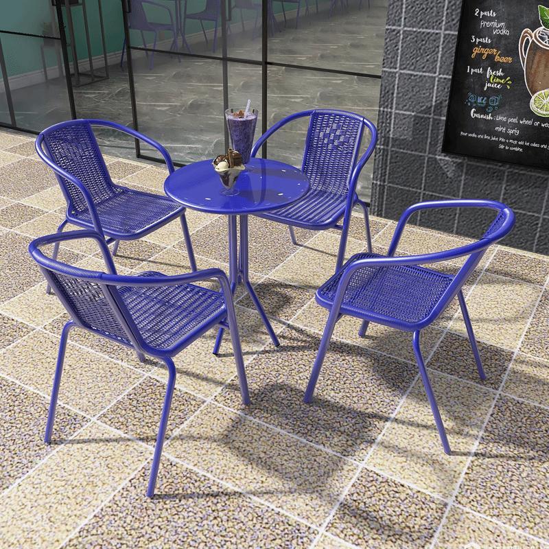 European Style Outdoor Cafe Milk Tea Table and Chair Set