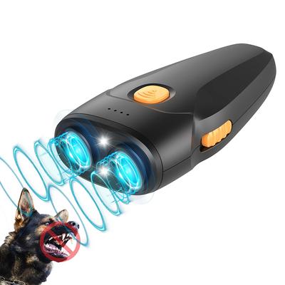 Dog Barking Control Device Ultra-Sonic Anti-Barking Deterrent with LED Light Rechargeable Portable