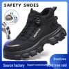 Men's Lightweight Breathable All-Season Safety Shoes - Anti-Smash, Anti-Puncture, Wear-Resistant, Long-Lasting Comfort