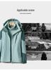 Mink Velvet Liner 3-in-1 Windproof Waterproof Jacket for Women & Men - Detachable, Warm Outerwear