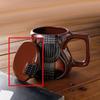 Guitar Water Cup Creative Ceramic Coffee Mugs Funny Gift Mug High Temperature Exquisite High-end Home Decor Mug Cup With Lid
