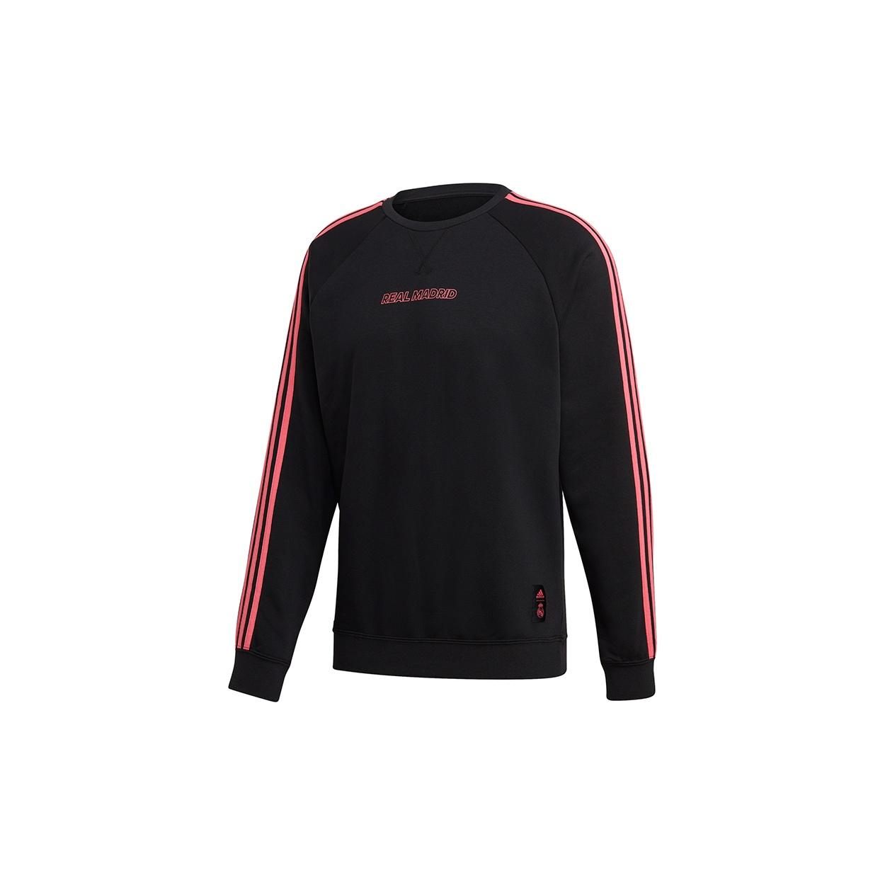 adidas Real Madrid Soccer/Football Sports Pullover Black Men s GH9997 XXL