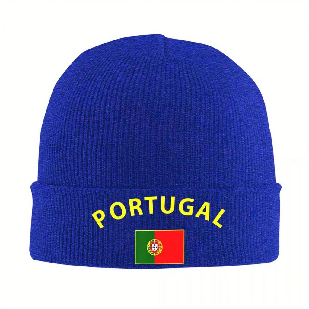 Portuguese Flag Bonnet Hats Beanie Hats Graphic Knit Hat Winter YK Cool Unisex Women Hippie Thermal Elastic Cap
