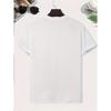 European sizes Men's Summer Short-sleeved T-shirts, Fashionable and Trendy Printed Men's Bottoming Shirts