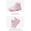 Anta Irregular 2 Sports Fashion Comfortable Non-Slip Wear-Resistant Mid-Top Kids Basketball Shoes Kids Basketball Shoes Pink Blue 322321102H-8