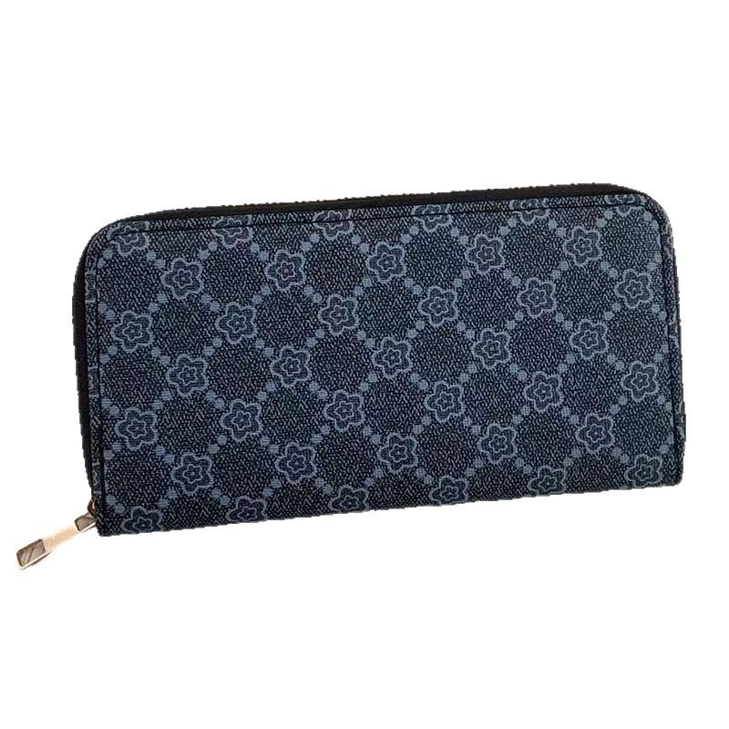 European & American Fashion Large Capacity Zipper Clutch Wallet - Multi-Card Slot, Simple, High-End Design
