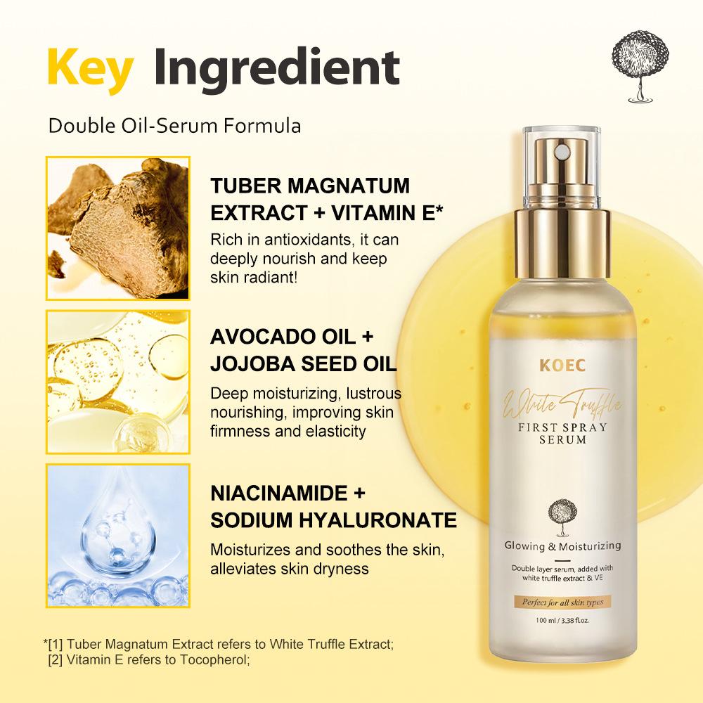 KOEC White Truffle Feuchtigkeitsspendender Setting Mist Gesichtsbefeuchtungs-Spray