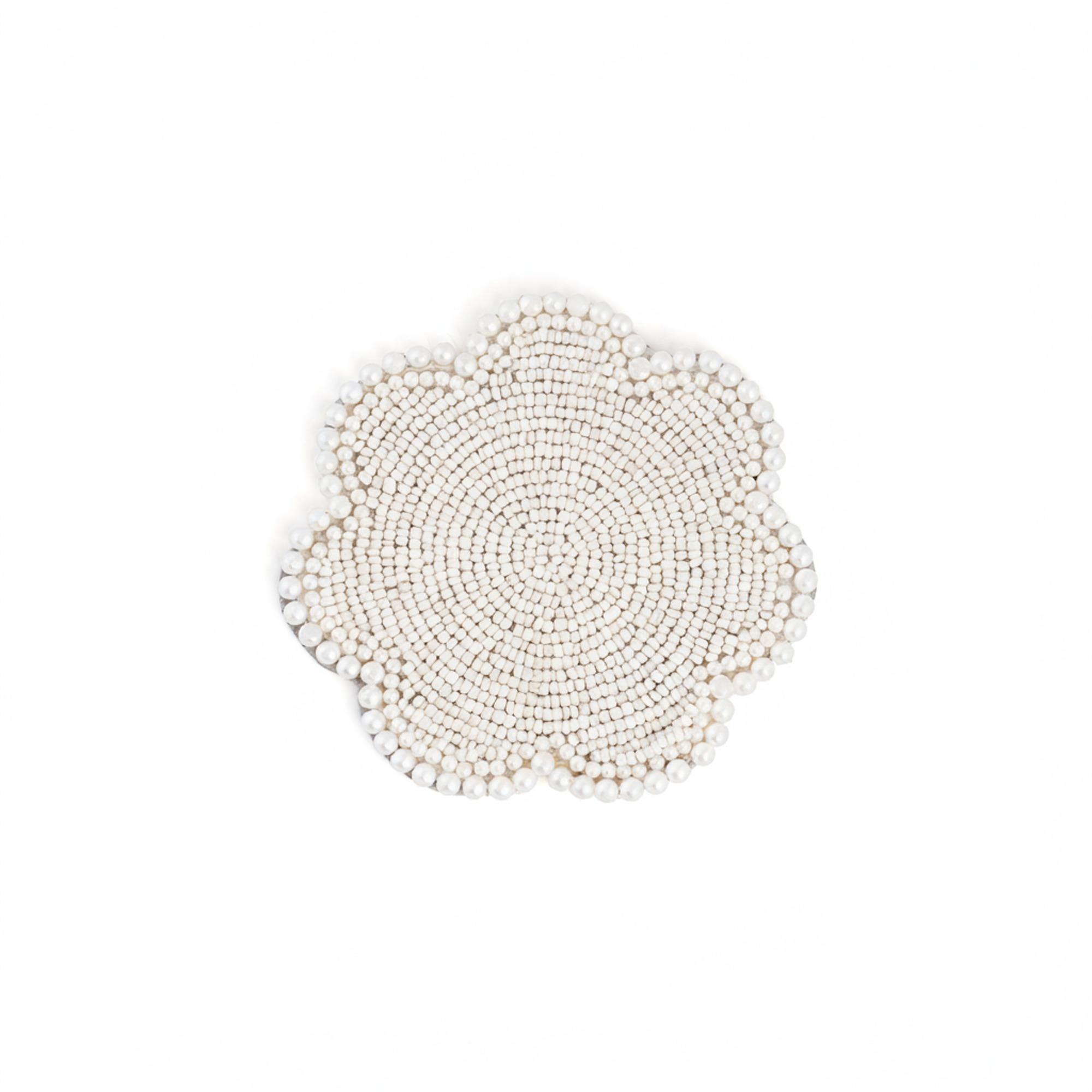 Flower shaped Beaded Coaster