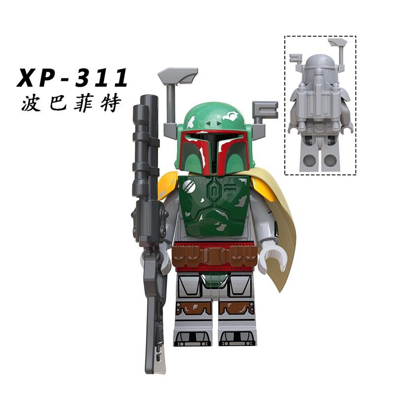 Die Mandalorianer Star Wars Minifiguren Jango Fett Boba Fett Kopfgeldjäger Kompatible Bausteine ​​Spielzeug KT1041