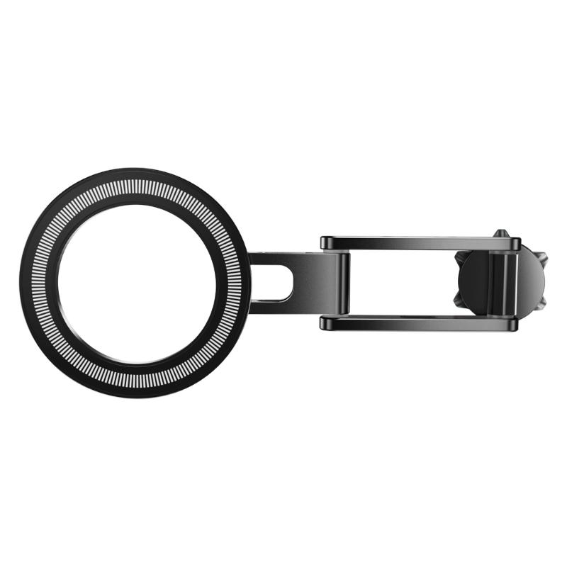 Aluminum Alloy 17mm Ball Head Magnetic Phone Mount With 360 Rotation For Car Vent Dashboard Stand