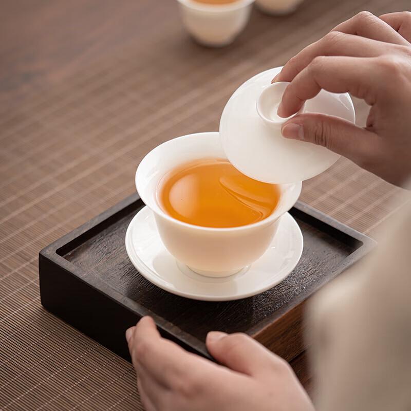 Dehua Mutton Fat Jade Ceramic Gongfu Tea Set