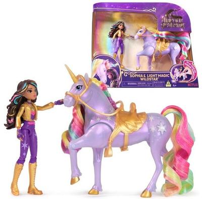 Spin Master Doll Unicorn Academy Doll Sofia and Glowing Unicorn Light Magic Wildstar