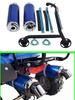 Kit de Tubos de Escape Duplos para ATV Chinês 110cc 150cc 200cc 250cc Quad ATV Acessórios de Retrofit Silenciador de Escape Duplo de Alumínio