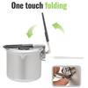 Portable 770ml Camping Tea Kettle Convenient Hiking Kettle with Foldable Handle Designed For Outdoor Enthusiasts