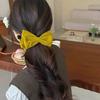Winter Retro Bow Banana Clip For Women Elegant Velvet Large Ponytail Twist Clip Hairgrip Hairpins Barrettes Hair Accessories