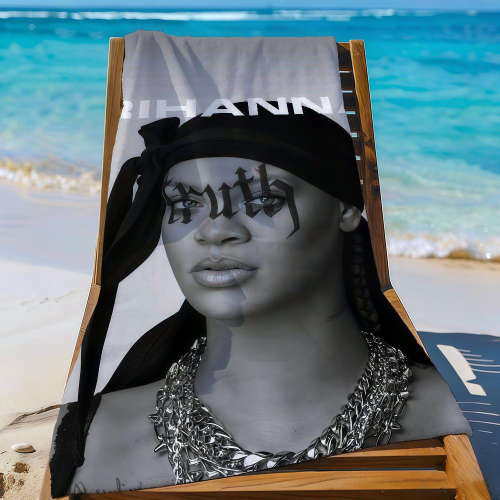Singer R-Rihanna-S Towel Sports Quick Dry Travel Camping Gear Sandproof Soft Light Large Beach Towel