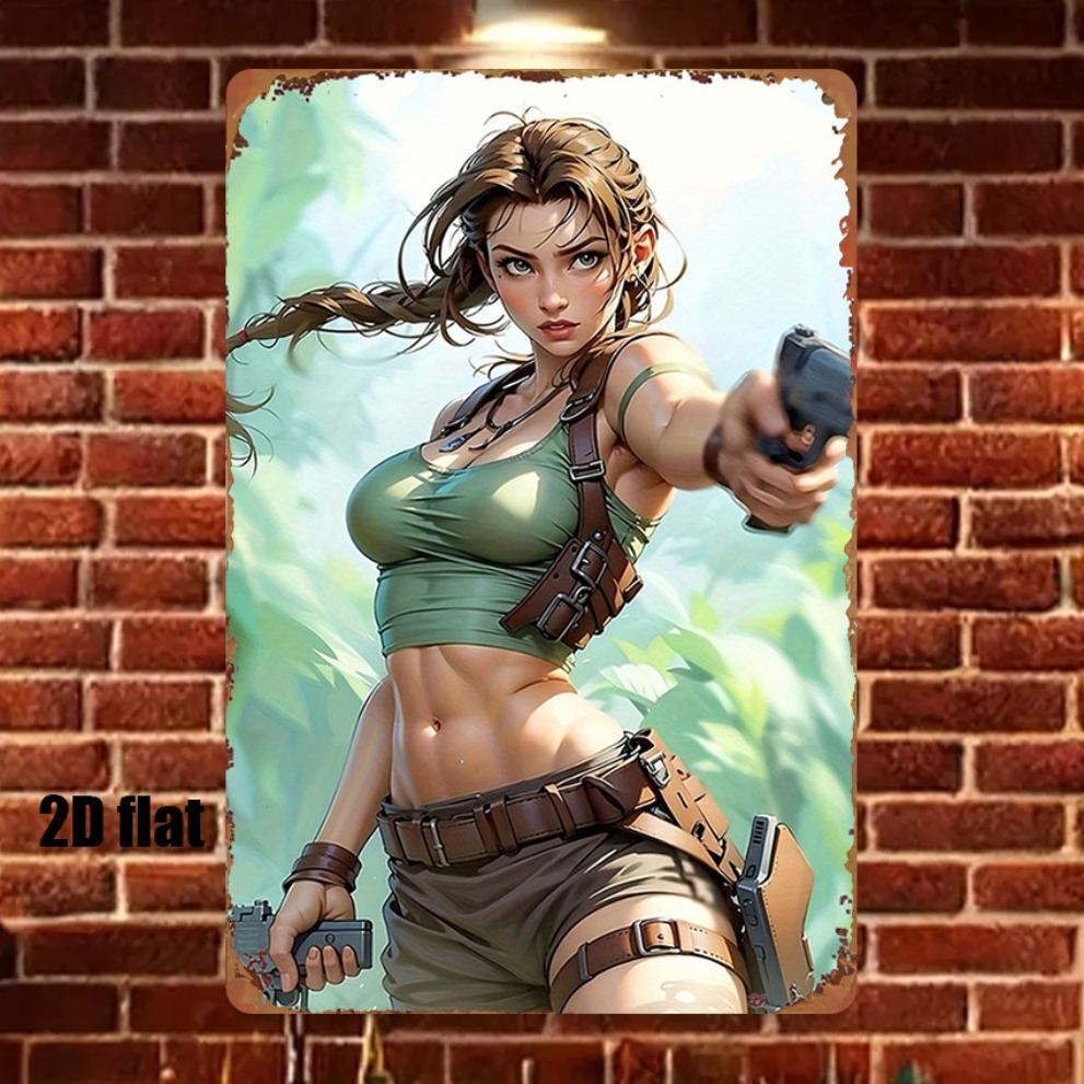Warrior Jungle Explorer Sign Wall Art x Inch Hanging Decor for Bedroom Home Theater