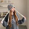 Windproof Beanie Cap for Women Ear Protection Pullover Caps  for Walking Travel Shopping