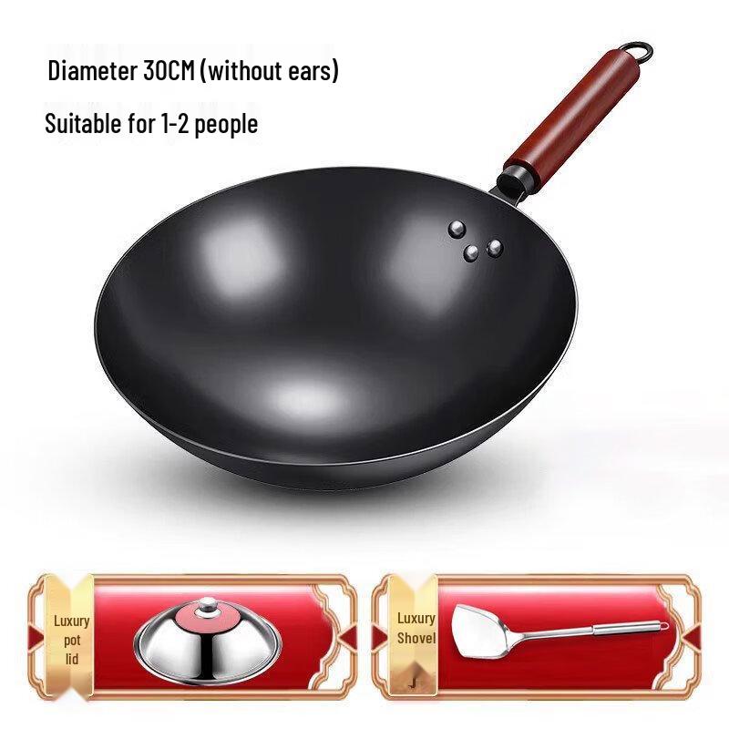 

Yoshida Craftsman 30CM Pre-Seasoned Iron Wok