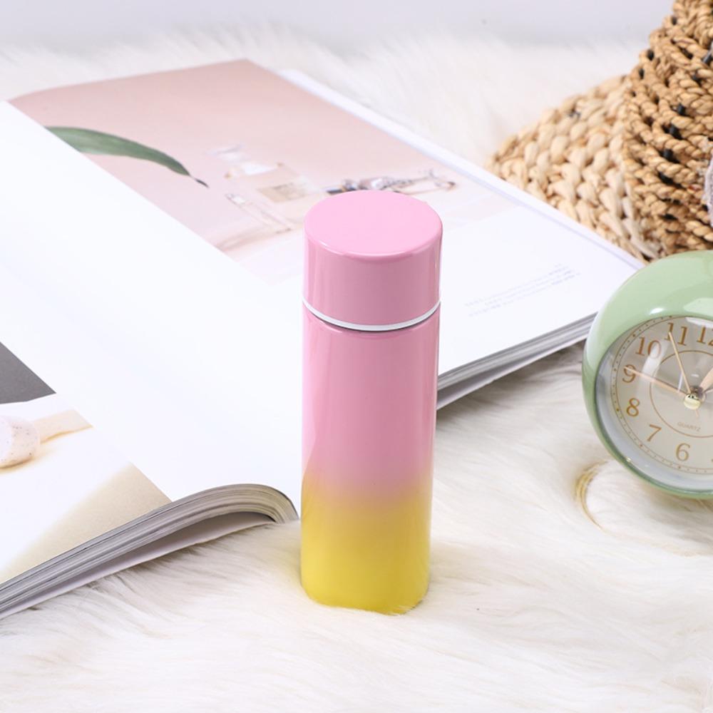 Gradient Color Mini Thermal Cup Leak-proof Vacuum Flasks Portable Insulated Water Bottle  Outdoor