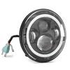 Set: Phare LED 7" + Adaptateur H4-H13 phares avant