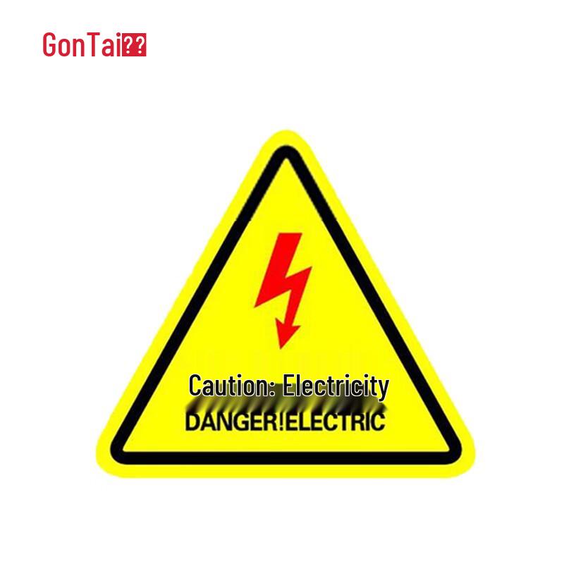 Triangular Electric Shock Hazard Safety Sticker