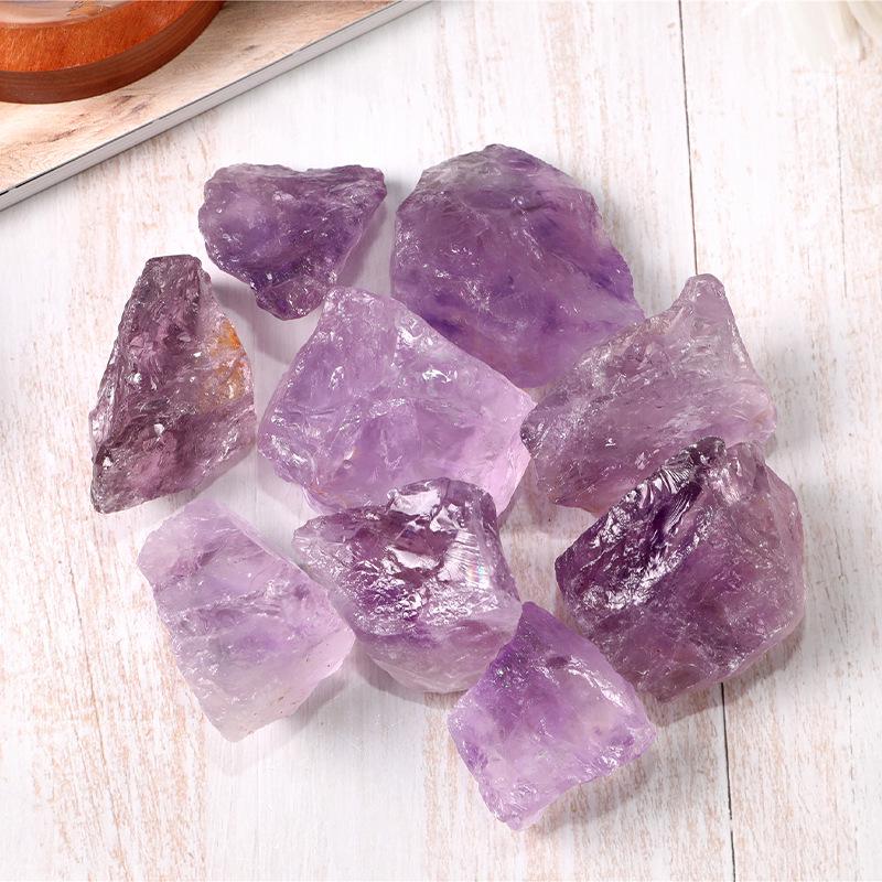 Amethyst Raw Stone Crystal for Fish Tank, Incense Diffuser, and Home Décor