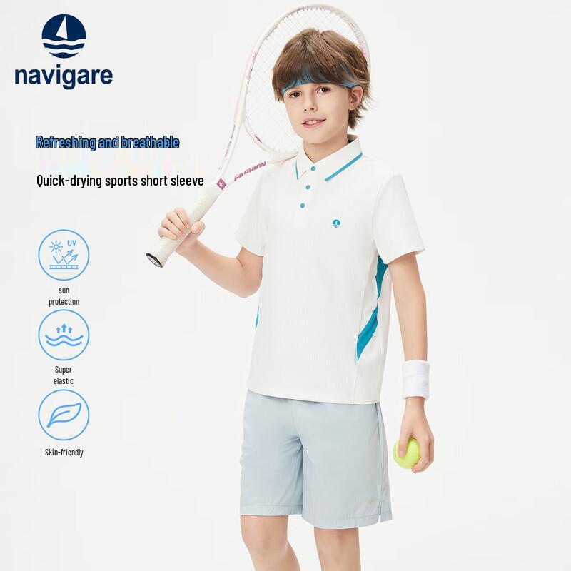

Navigare Boys Active Color-Block Polo T-Shirt 140