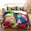 Anime TIGER×DRAGON Toradora Bedding Set Duvet Cover Bed Set Quilt Cover Pillowcase Comforter King Queen Size Boys Adult Bedding