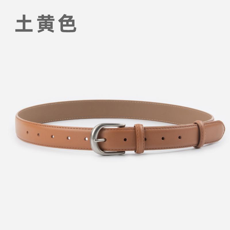 

Кожаный женский ремень из коровьей кожи с повседневными брюками, джинсами, юбкой, декоративный ремень 105cm