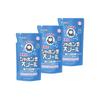 Set 3 refill bags Shabondama Snowru 800ml additive-free soap.