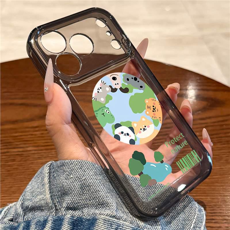 

Compatible Transparent Silicone Phone Case for Apple iPhone 17 Pro Max, 16 Pro Max, 15; Premium Feel iPhone 13
