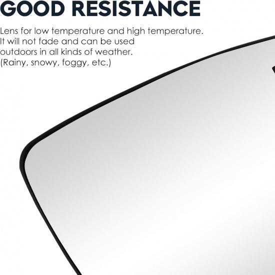 Passenger Right Side Power Heated Mirror Glass Fit For Nissan Rogue 2014-, For Murano 2015-23, For Pathfinder 2017-19 Side View Mirror With Back