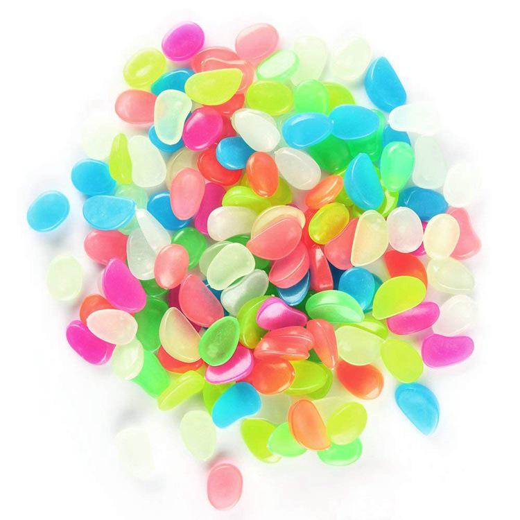 Multi-Color Luminous Pebbles for Fish Tanks & Garden Landscaping