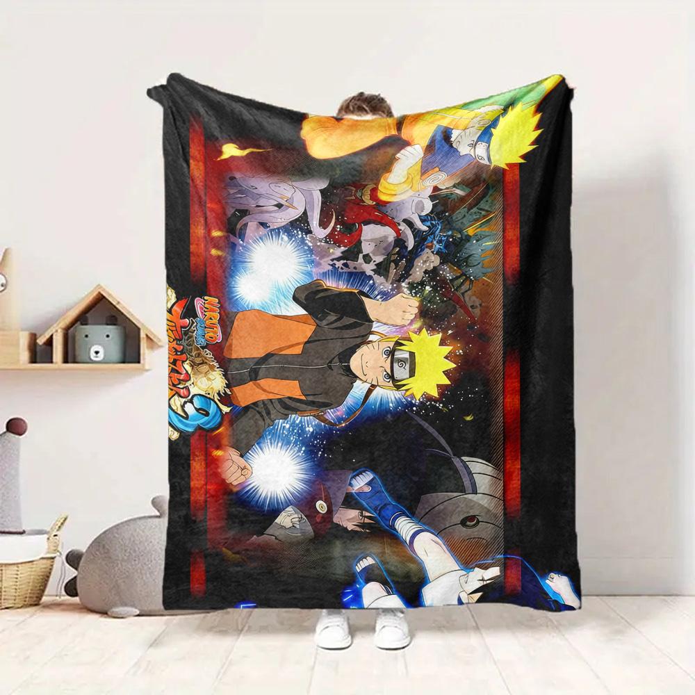 Naruto Battle Flannel Blanket Throw Blanket Soft Warm Sofa Bed Camping Car Home Decor Unique Christmas Gift C930895