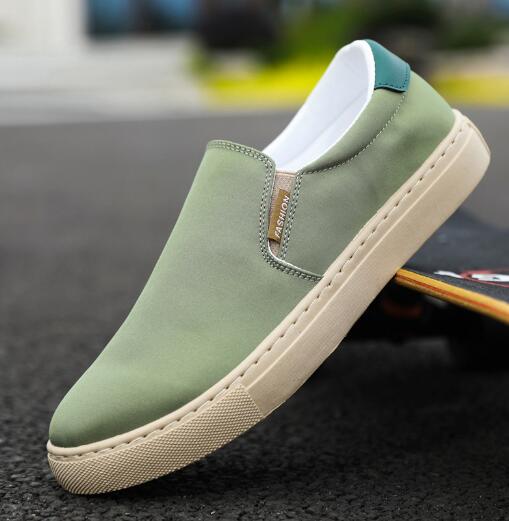 Spring summer new oversized men's shoes ice silk canvas shoes men lazy casual board shoes men's cloth canvas shoes D249
