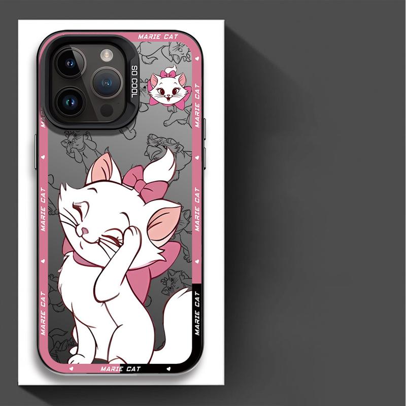 Lustige Marie Katze Handyhülle für Apple iPhone 16 15 Pro Max 13 14 Plus 12 11 Pro plus Matt