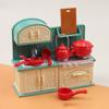 1 Set Doll House Simulation Dining Table Mini Furniture Children'S Toys Kitchen Living Room Decoration Model Diy Accessories