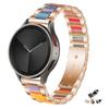 Pulseira de metal + resina de 20mm 22mm para samsung galaxy watch 5 pro 4 3 pulseira clássica 40mm 44mm 42mm 46mm 45mm active 2